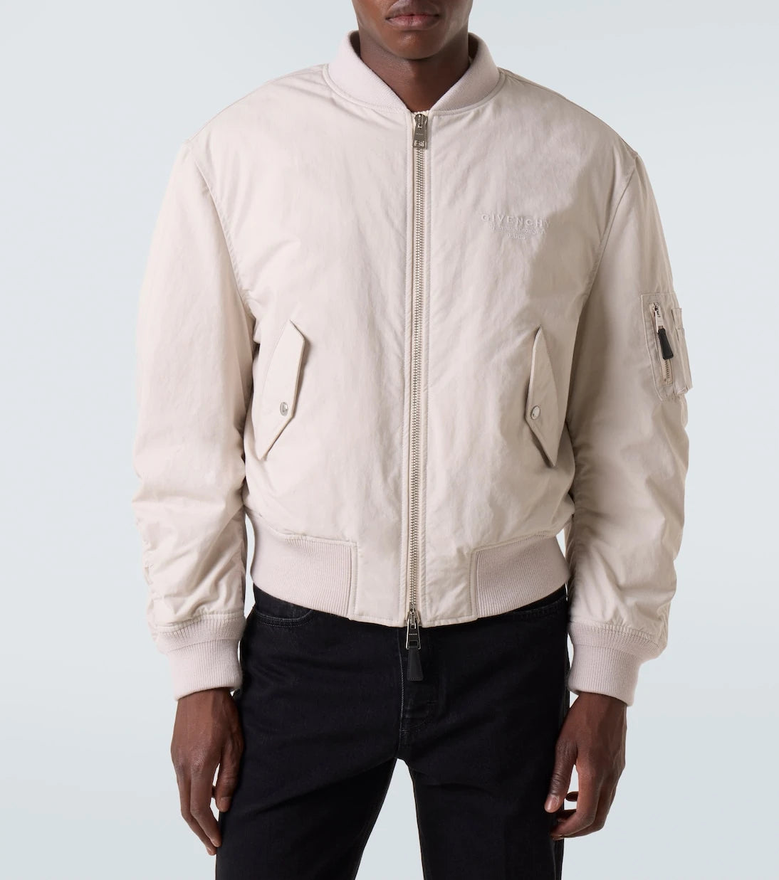 Givenchy - جاكيت بومبر قطن مخلوط بطبعة Givenchy