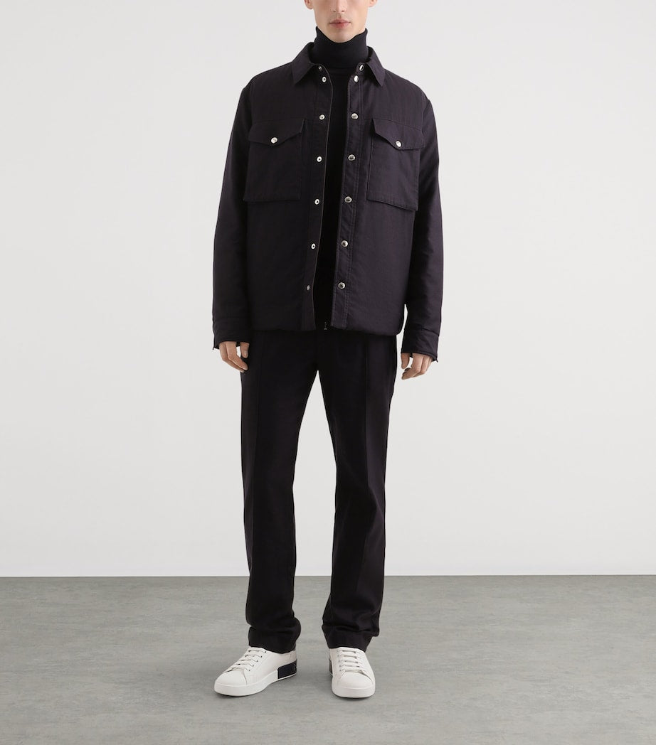 Dolce & Gabbana Multi Cotton-Blend Reversible Shirt Jacket