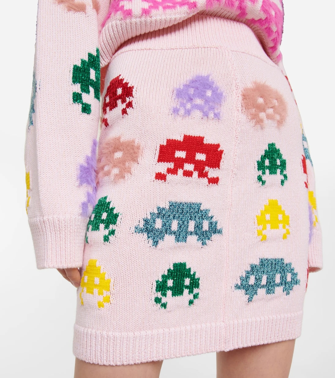 Stella McCartney - Intarsia knit wool-blend miniskirt