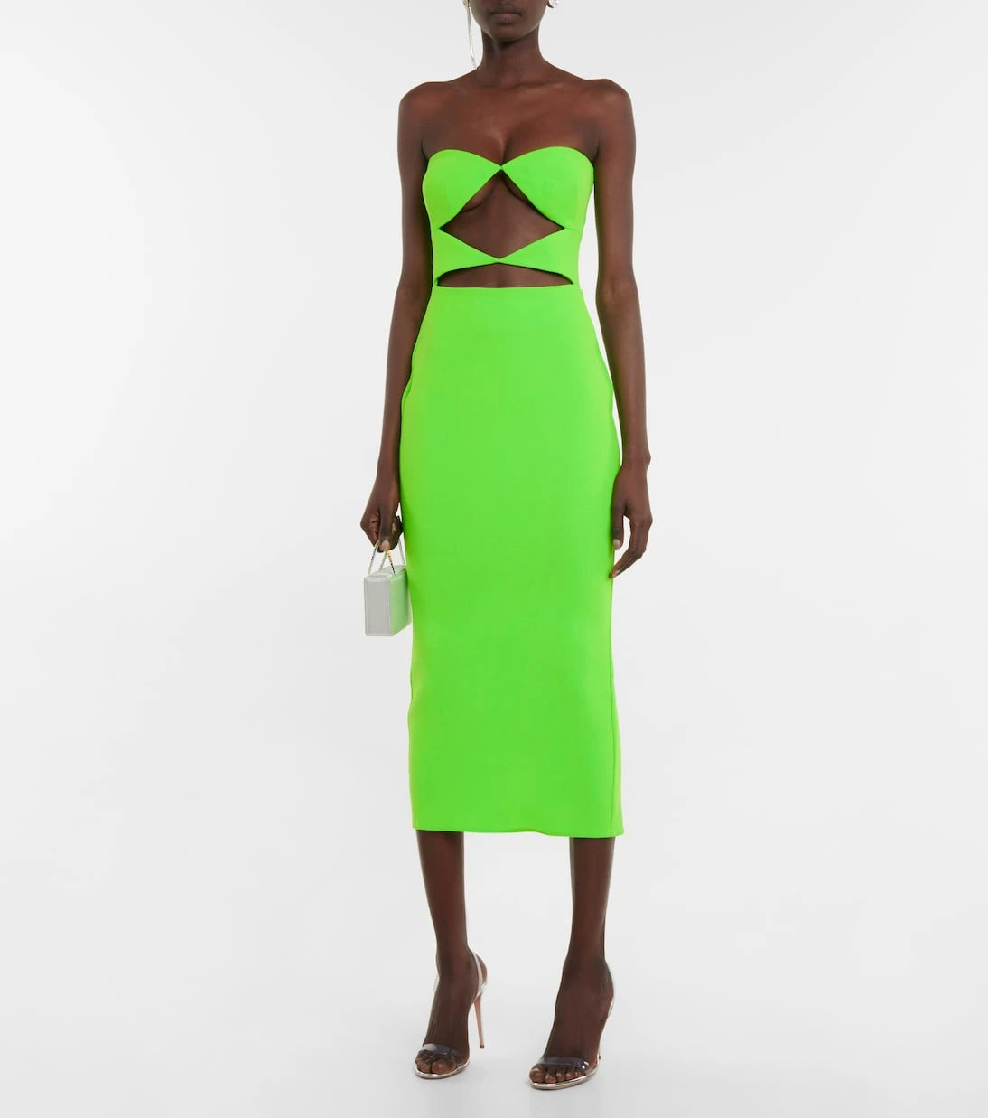 Alex Perry - Hale cutout crêpe midi dress