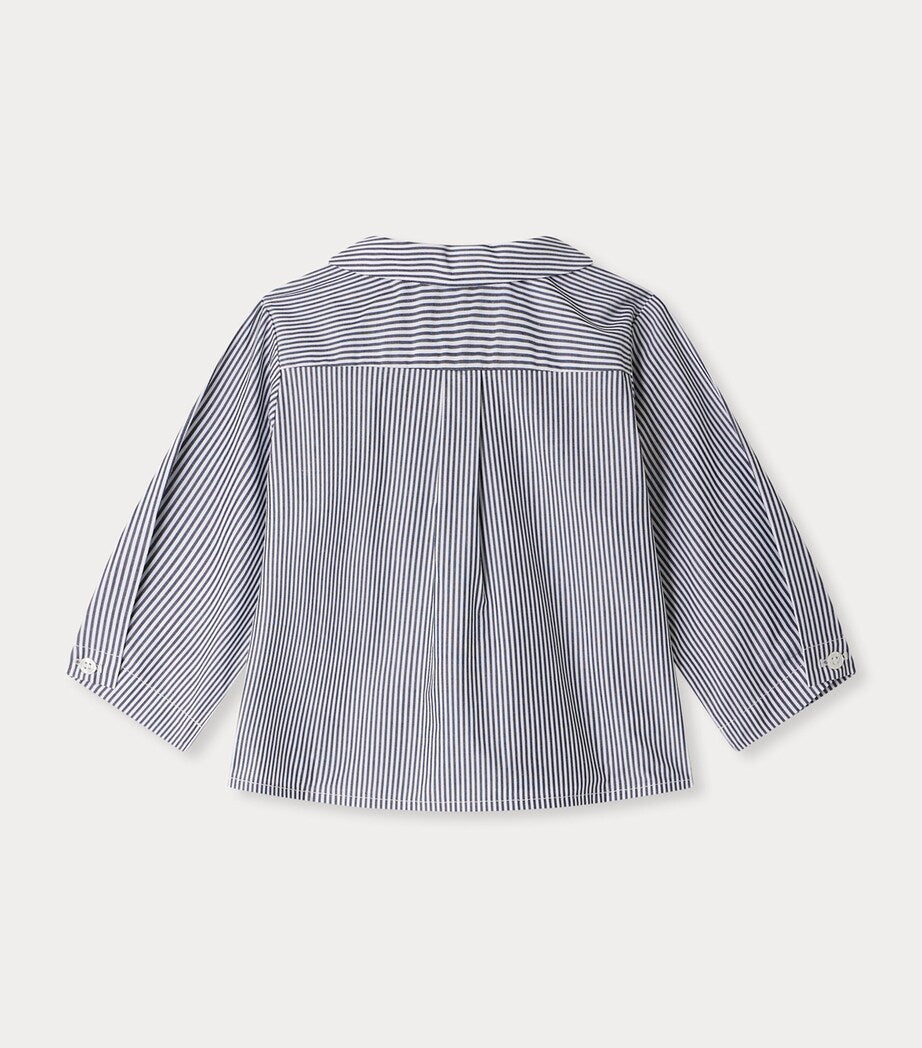 Cotton Boubou Stripe Shirt (6-36 Months)
