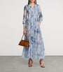 Ralph Lauren Collection Navy Linen-Silk Hannes Dress