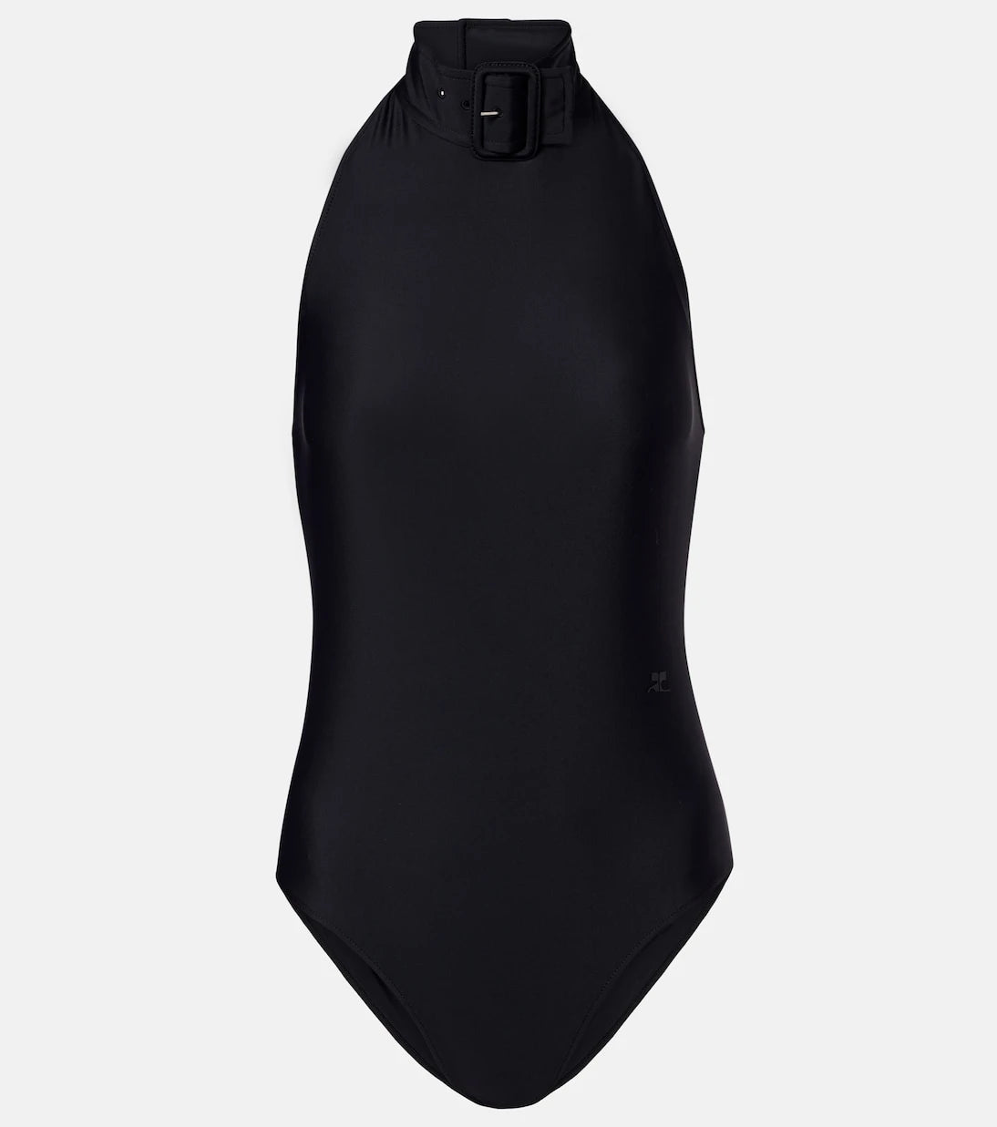 Courrèges - Buckle-detail crepé bodysuit