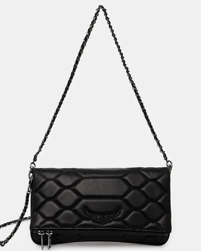 Кожена чанта ZADIG&VOLTAIRE ROCK XL MAT SCALE