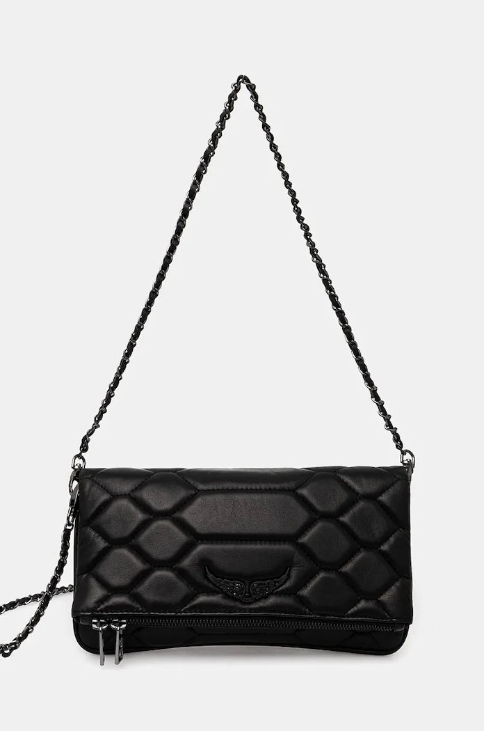 Кожена чанта ZADIG&VOLTAIRE ROCK XL MAT SCALE