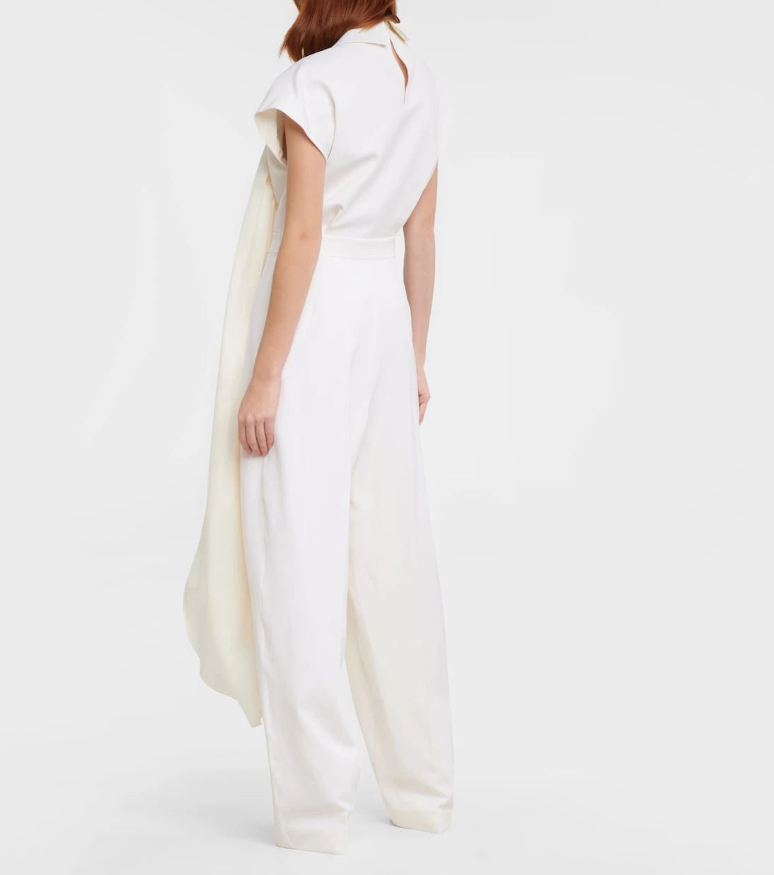 Roksanda - Bridal cape-detail wool jumpsuit