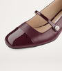 Red Elisa 45 Leather Mary Jane Pumps