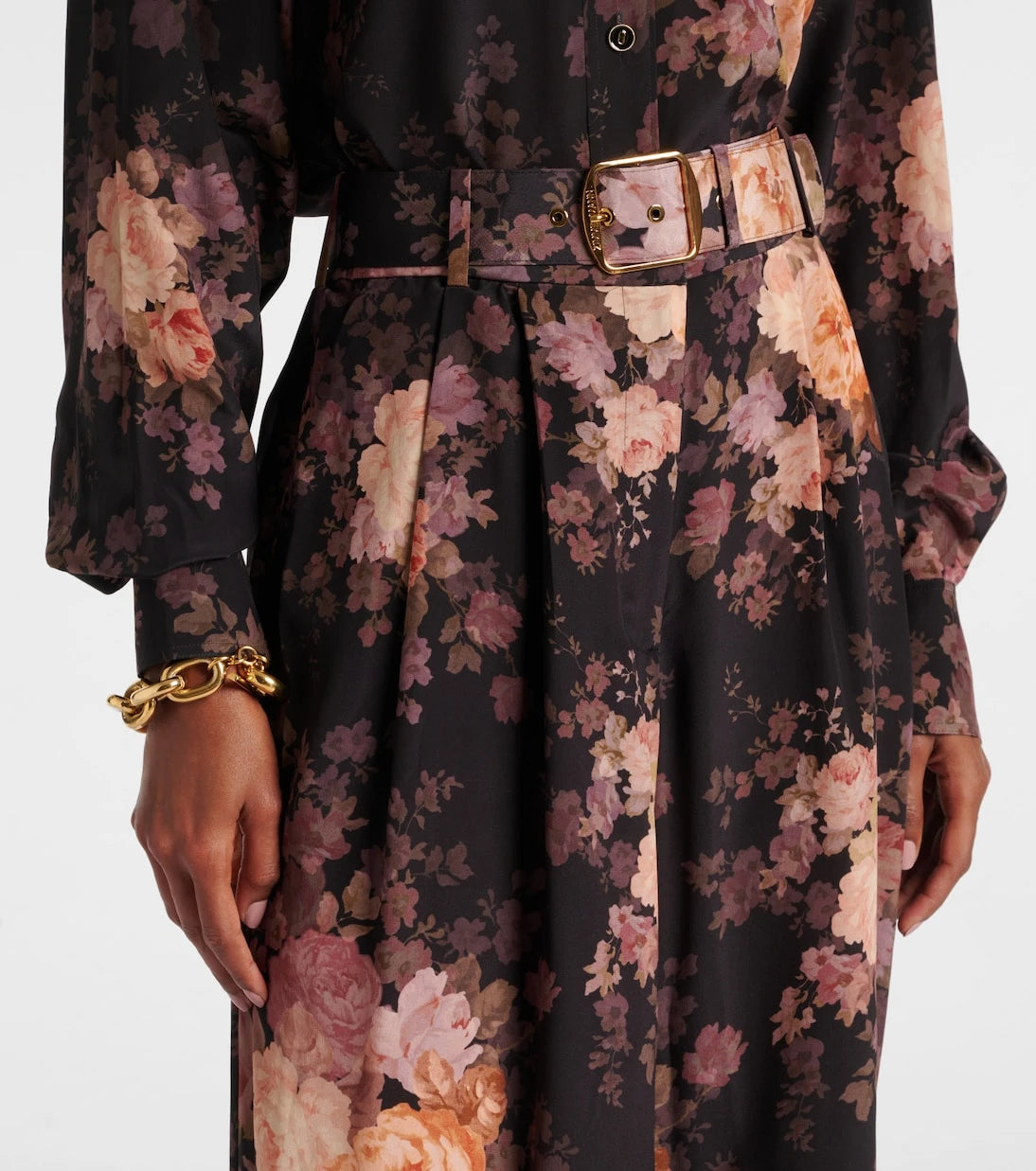 Zimmermann - Illustration silk wide-leg pants