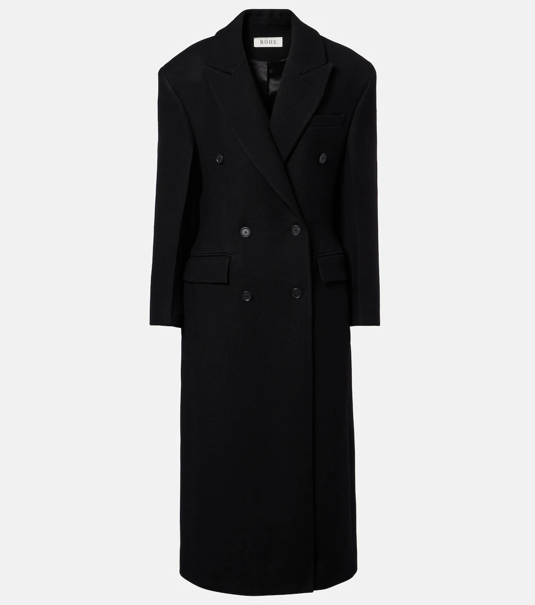 Róhe - Double-breasted virgin wool coat