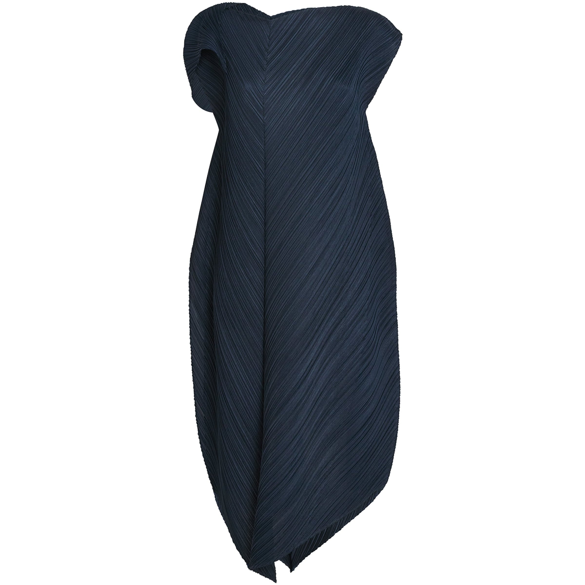 Pleats Please Issey Miyake Blue Flare Midi Dress