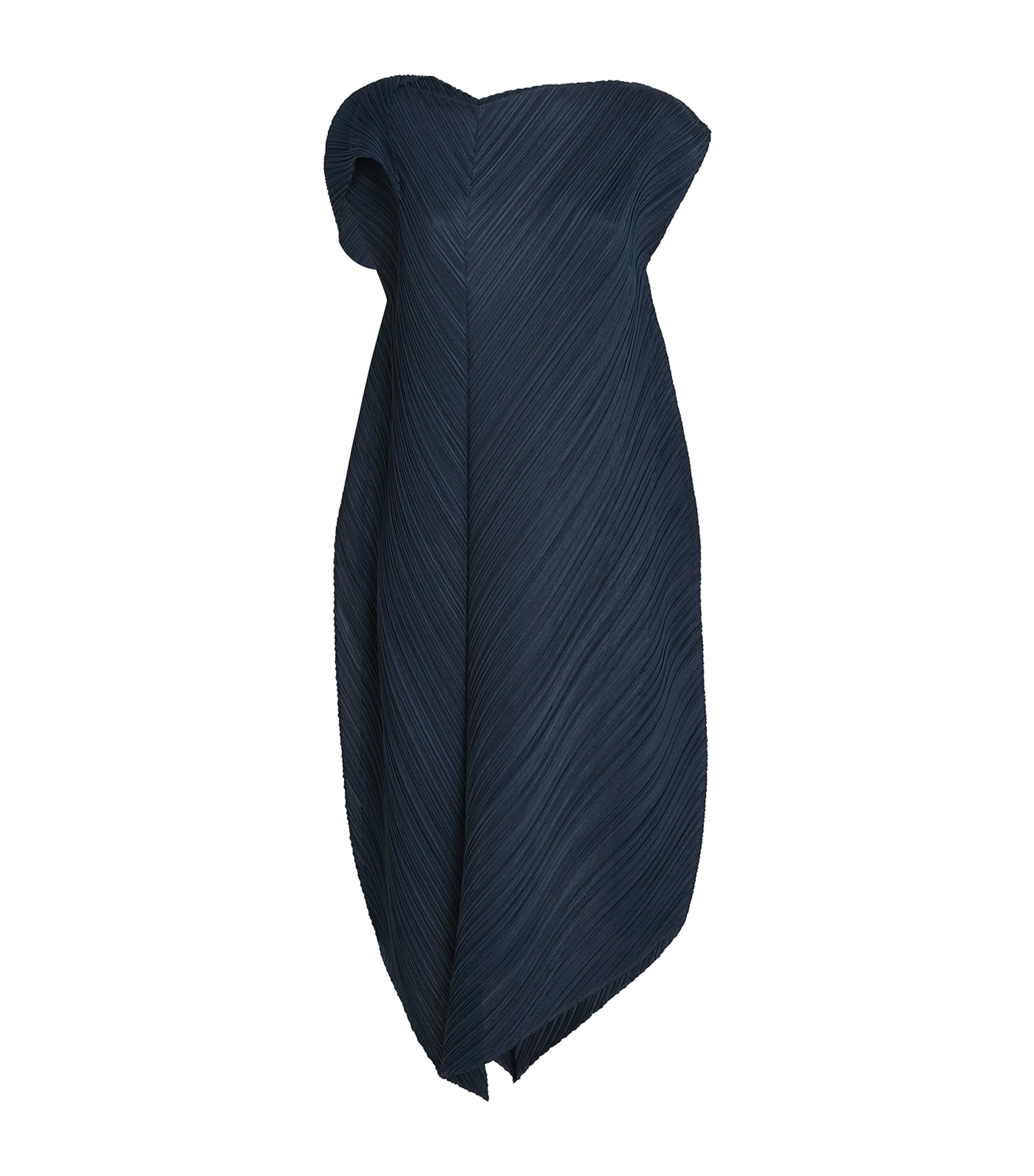 Pleats Please Issey Miyake Blue Flare Midi Dress