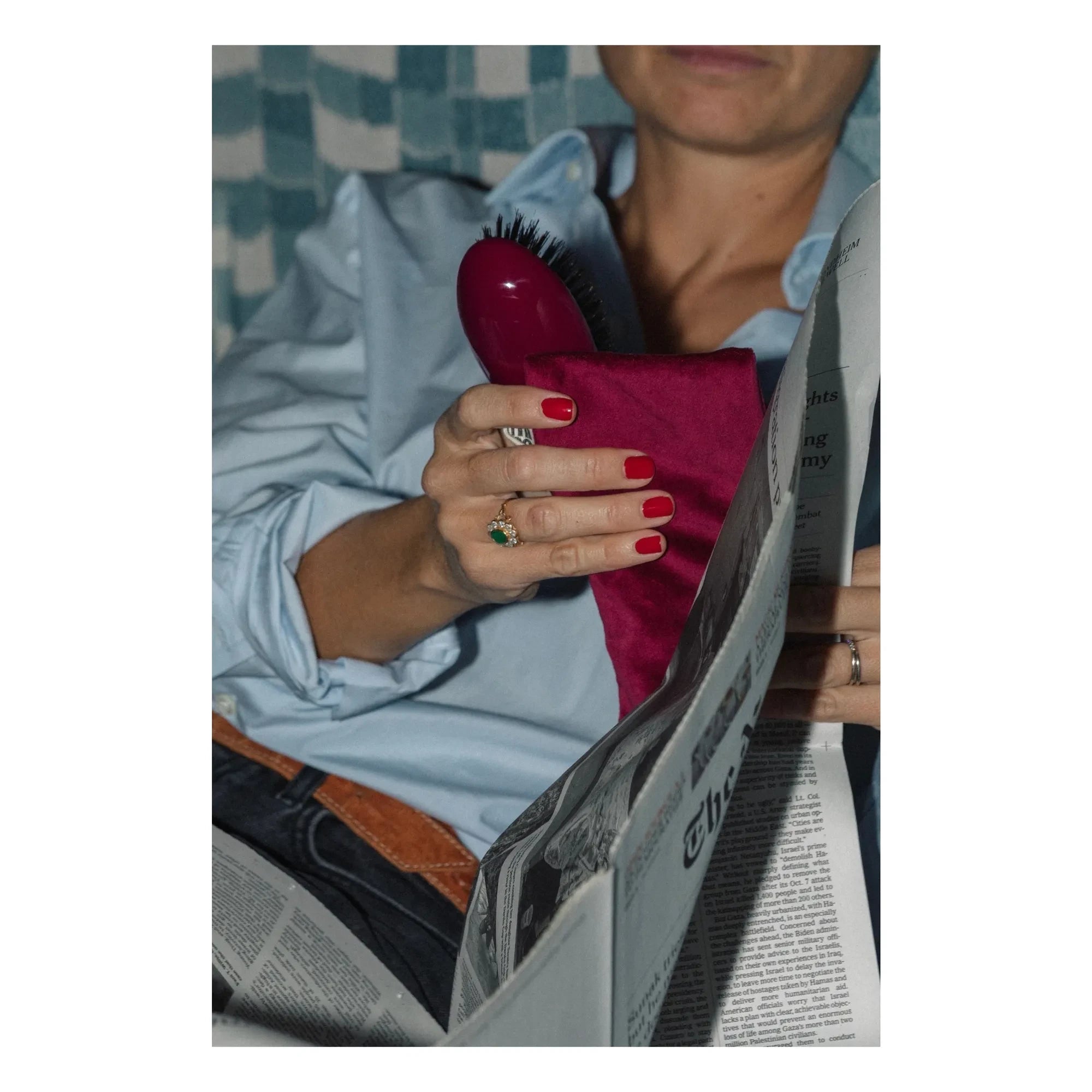 La Bonne Brosse - Brosse L'Universelle N°01 - Care and Shine  | Cherry red