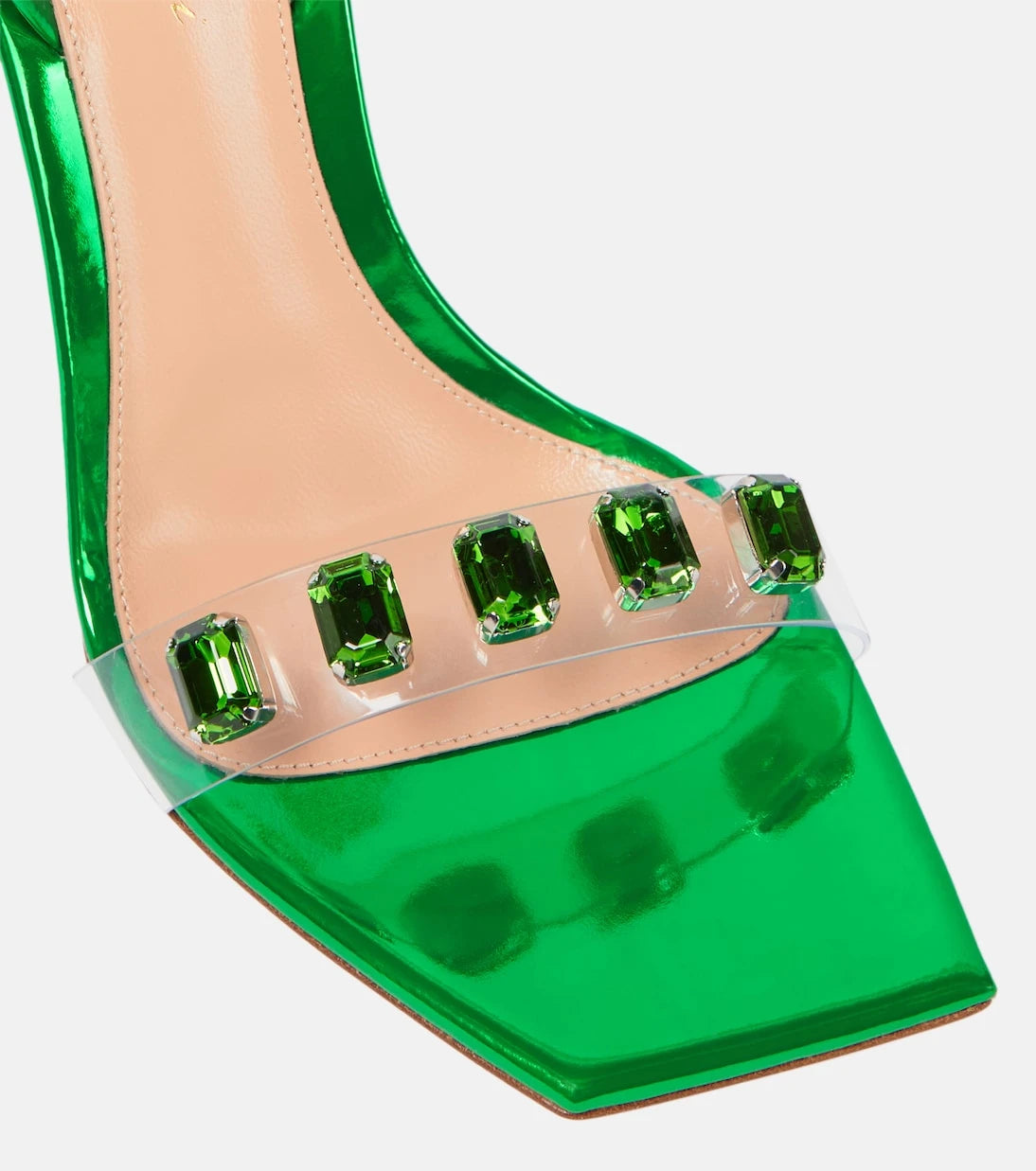 Gianvito Rossi - Ribbon Candy 105 leather sandals