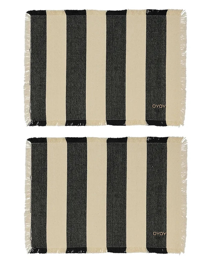 OYOY Toppu Pamuk Mama Matı 48 x 36 cm (2'li)