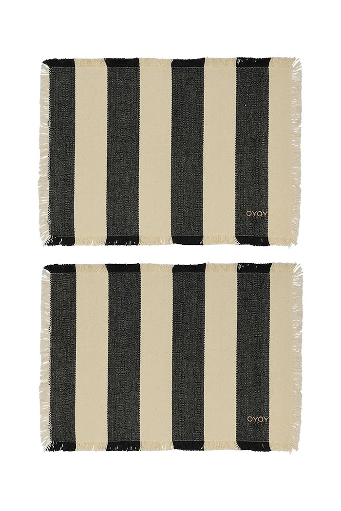 OYOY Toppu Pamuk Mama Matı 48 x 36 cm (2'li)