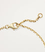 Yellow Gold and Diamond LOVE Chain Bracelet