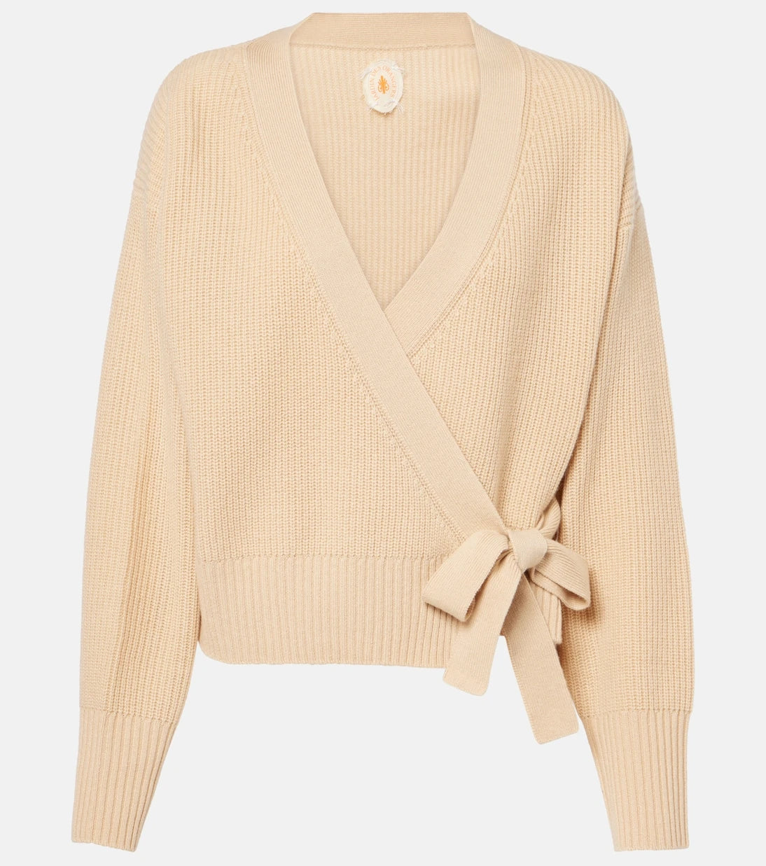 Jardin des Orangers - Wool and cashmere wrap cardigan