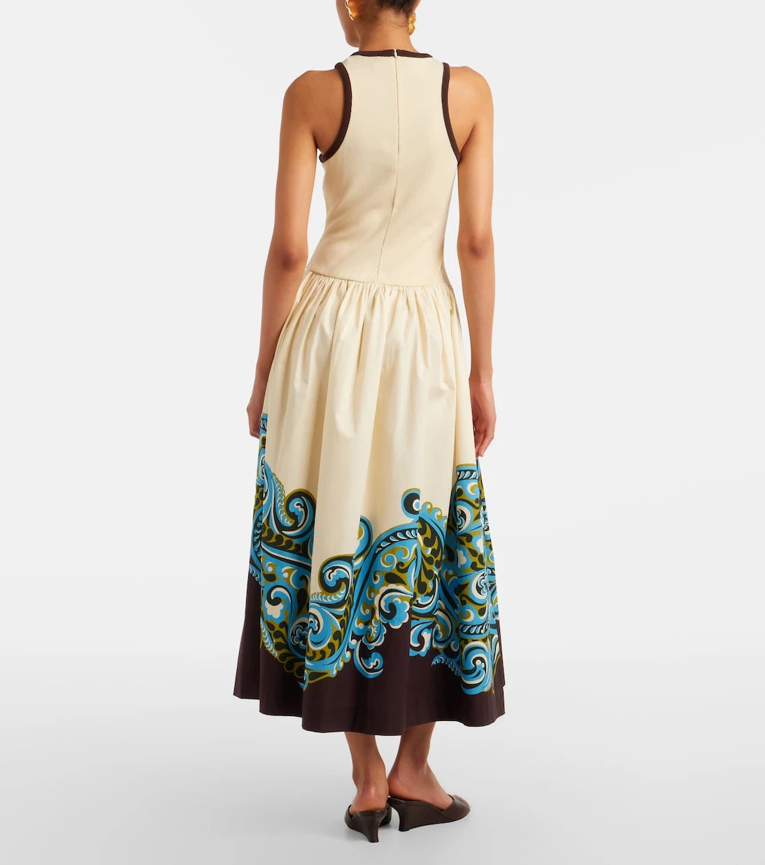 Alémais - Natalia printed cotton midi dress