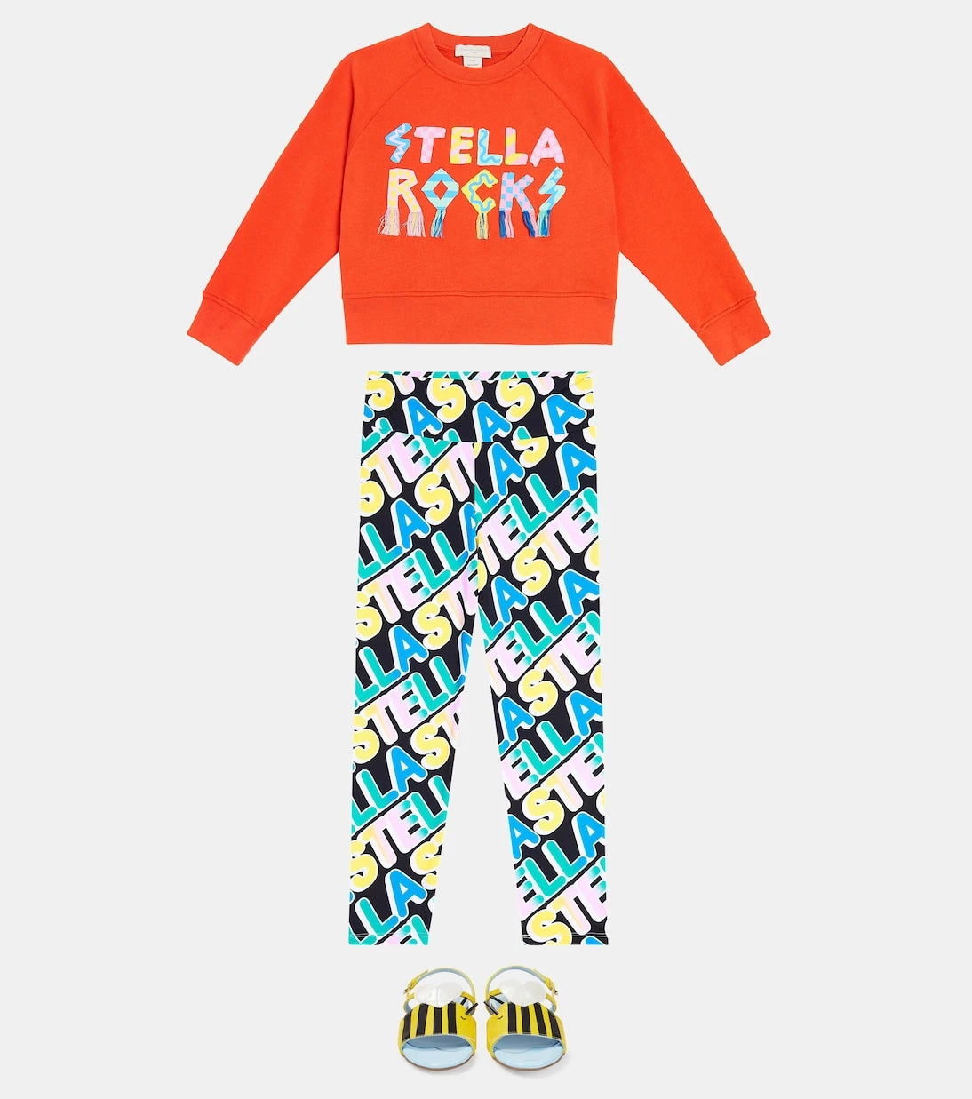 Stella McCartney Kids - ليقنز جيرسي بالشعار
