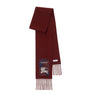 Red Cashmere Check Label Scarf