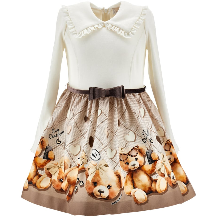 Cotton Teddy Bear Dress (2-10 Years)
