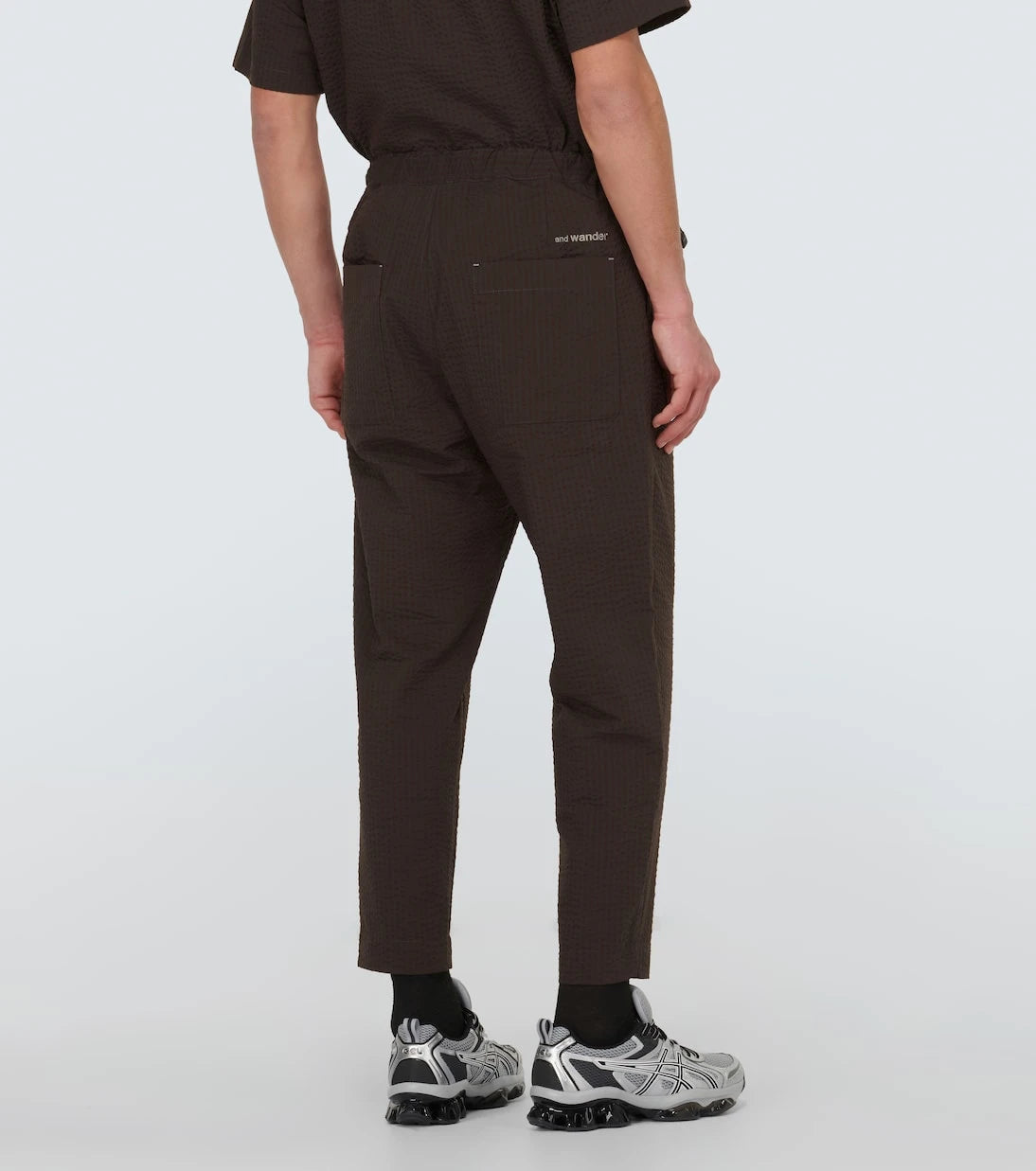 And Wander - Seersucker straight pants