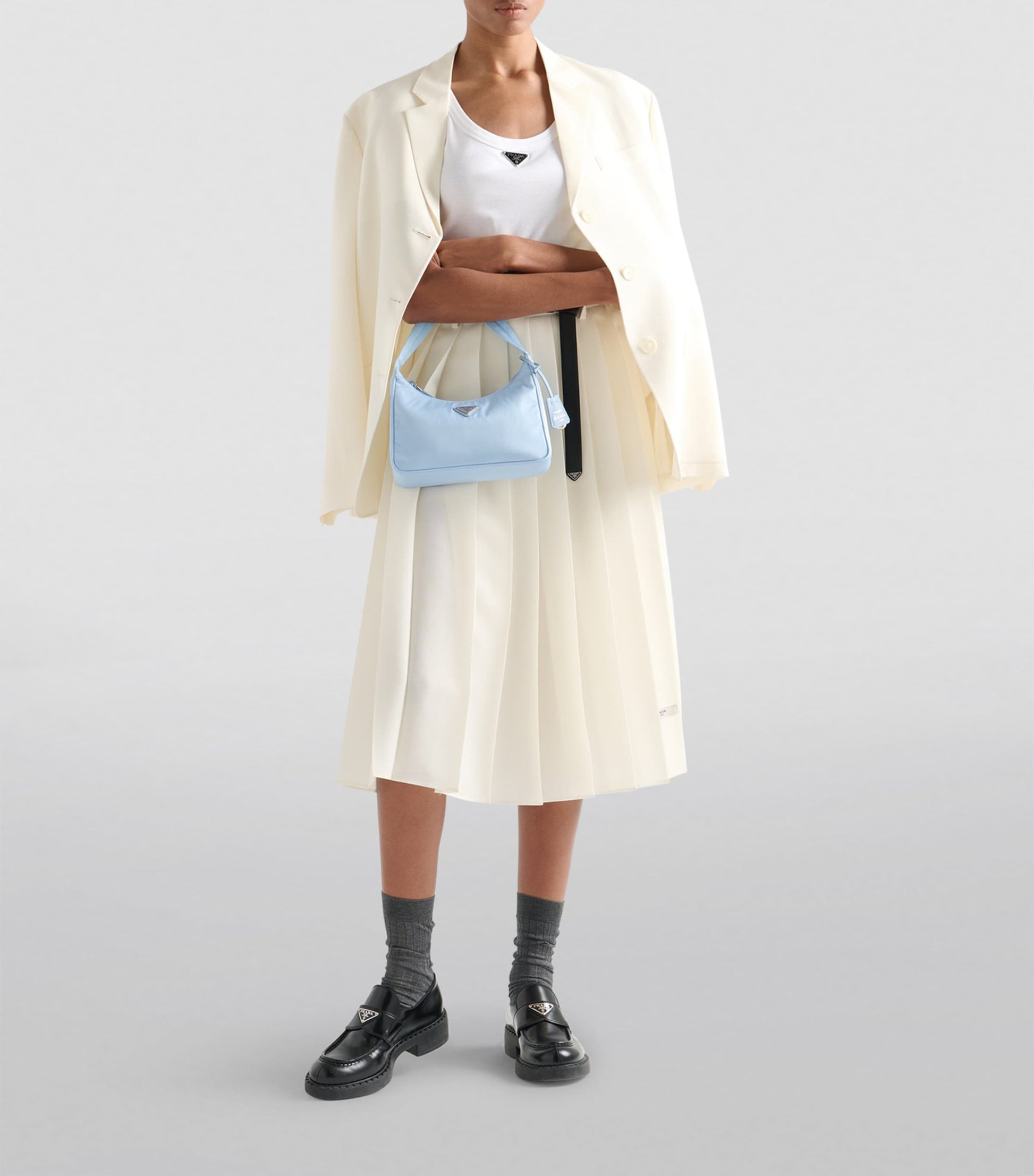 Turquoise Re-Nylon Re-Edition 2000 Shoulder Bag