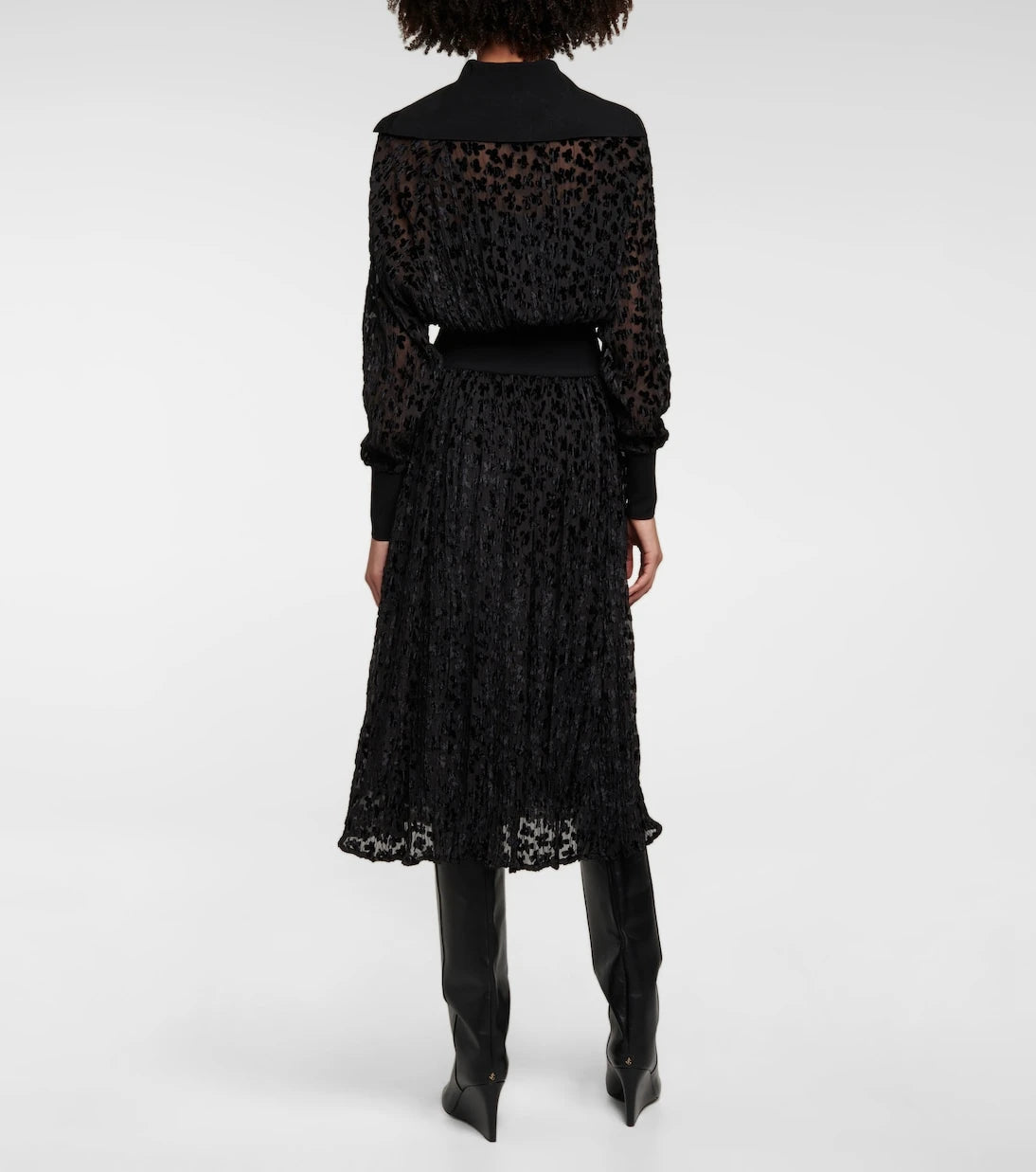 Tory Burch - Velvet devoré midi dress