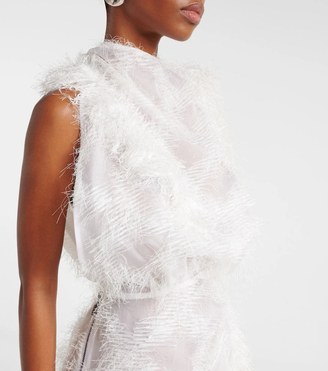 Maticevski - Alabaster silk-blend gown