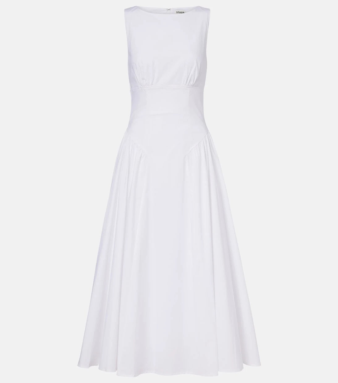 Staud - Gwen cotton poplin midi dress