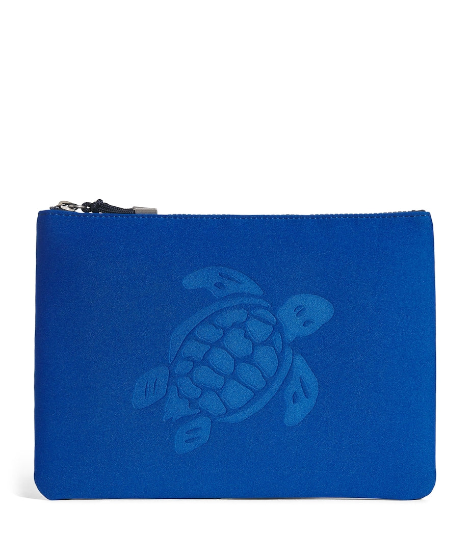 Vilebrequin Blue Neoprene Zipped Pool Pouch