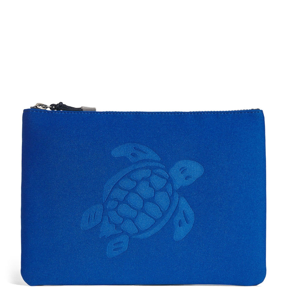 Vilebrequin Blue Neoprene Zipped Pool Pouch