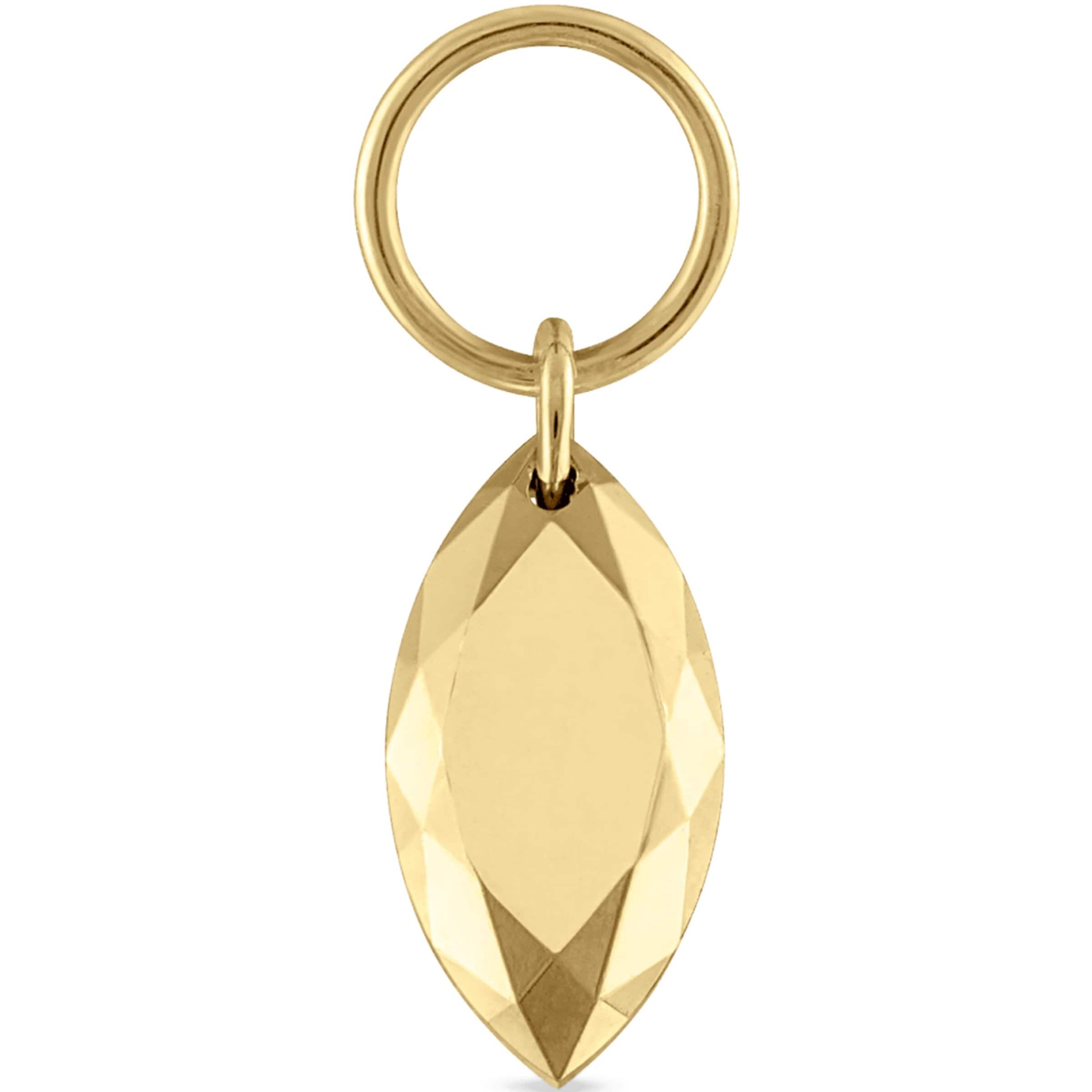 Maria Tash Faceted Gold Marquise Charm (6.5mm)