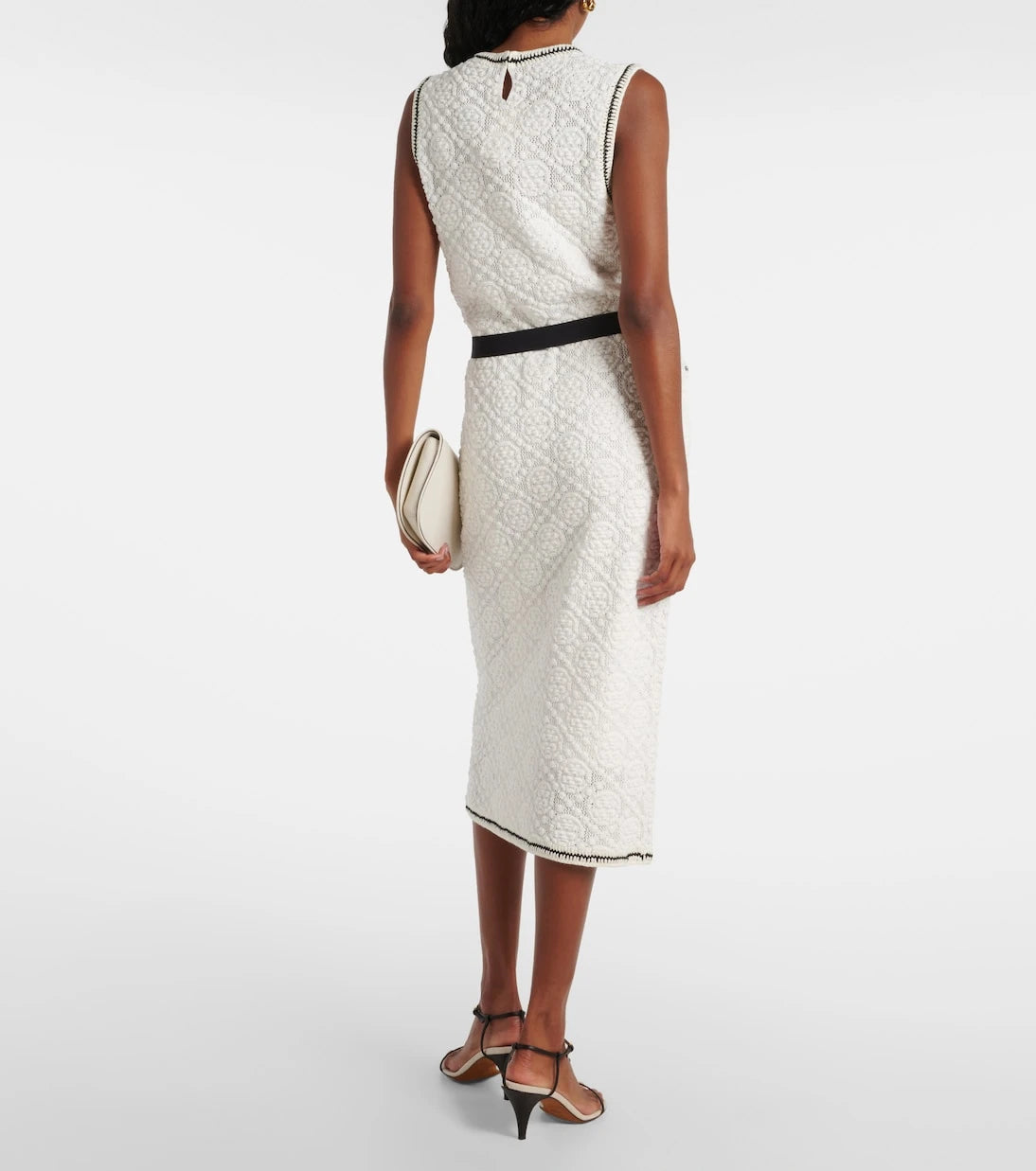 Tory Burch - Belted cotton midi dress