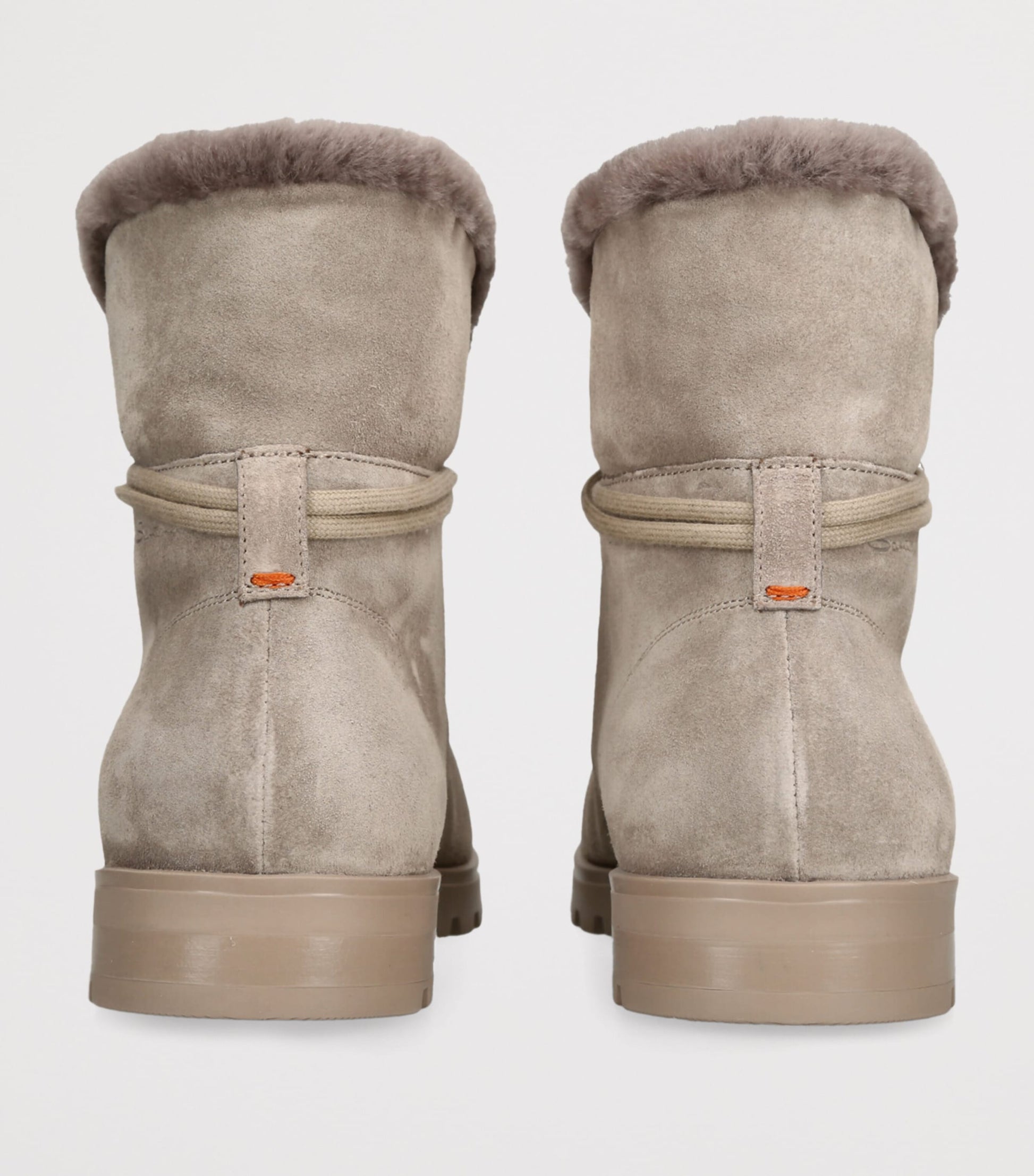Grey Suede Detroit Boots