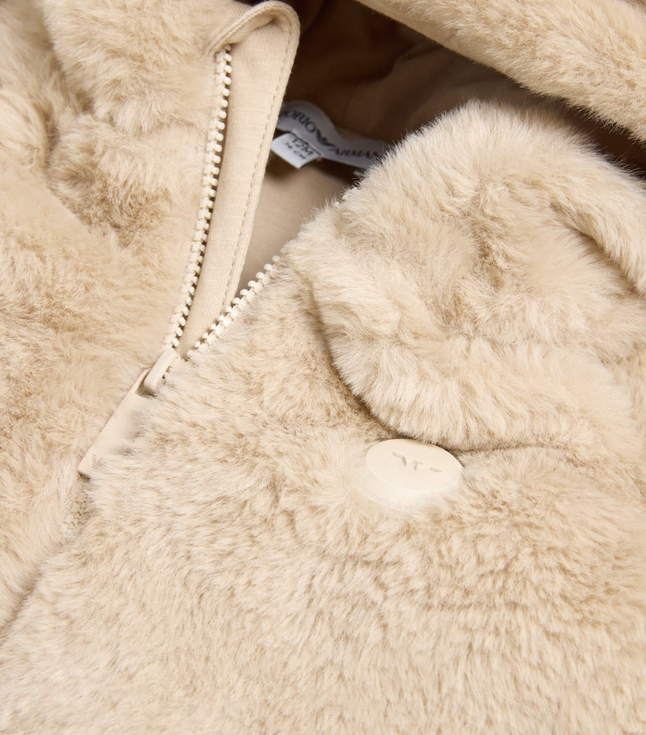 Emporio Armani Kids Faux Fur Jacket (6-36 Months)