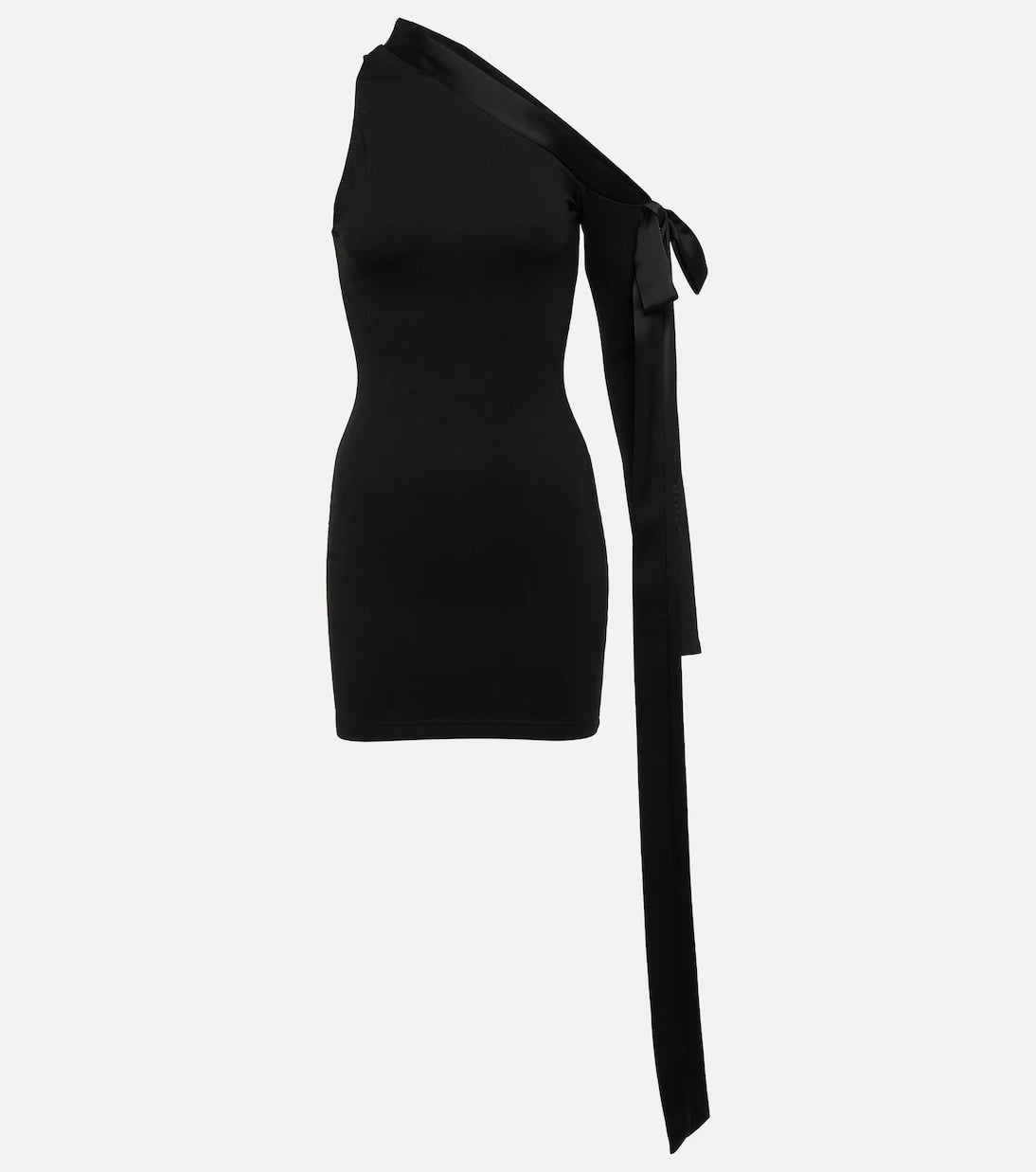 David Koma - One-shoulder satin minidress