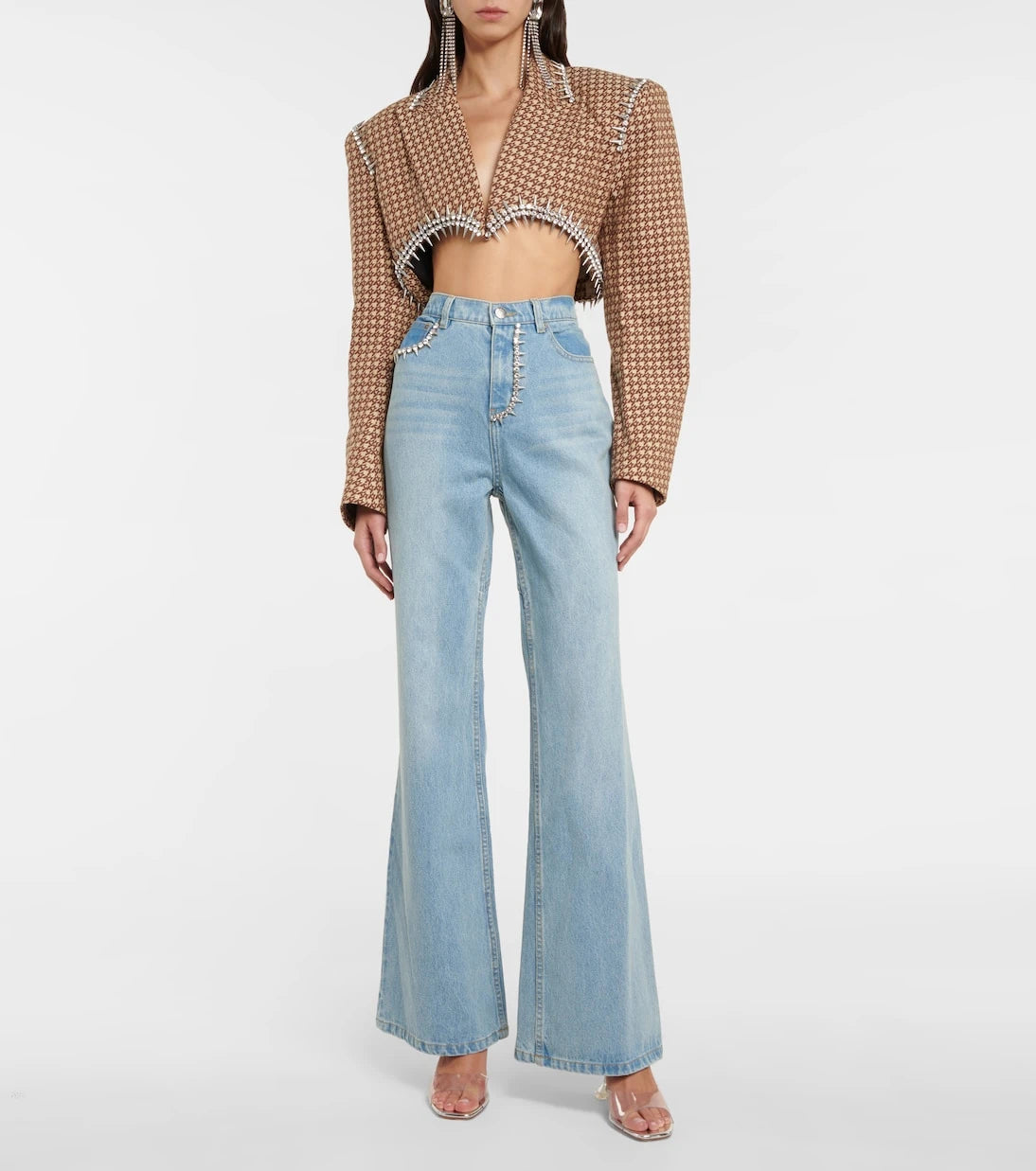 Amina Muaddi - Lupita leather mules