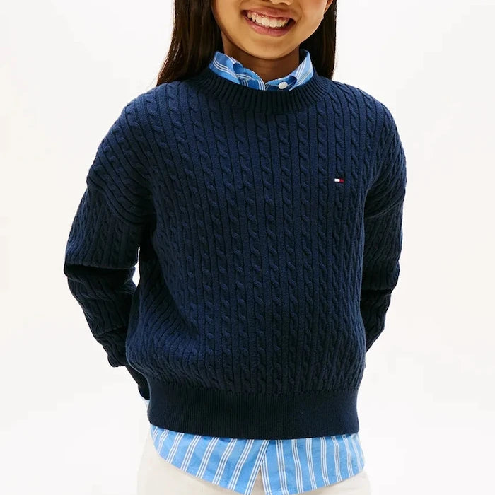 Tommy Hilfiger Çocuk Pamuklu Kazak