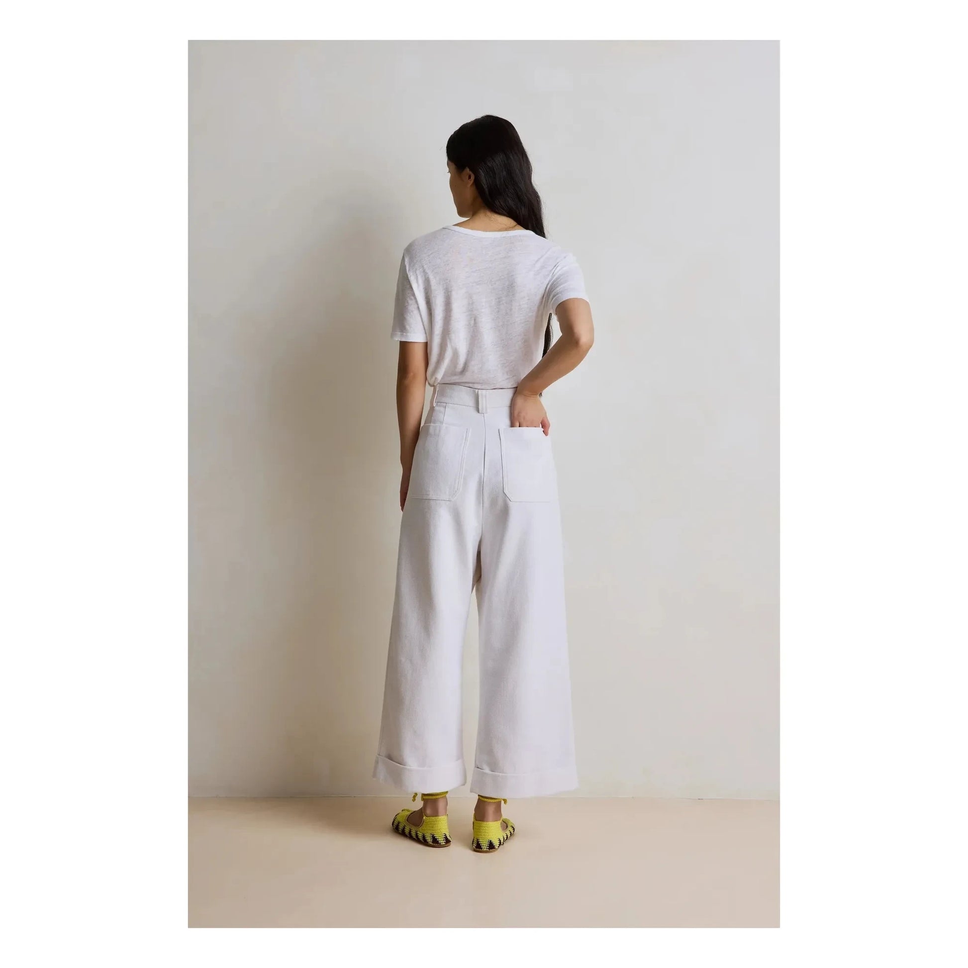 Hod - Miami Linen T-shirt | White