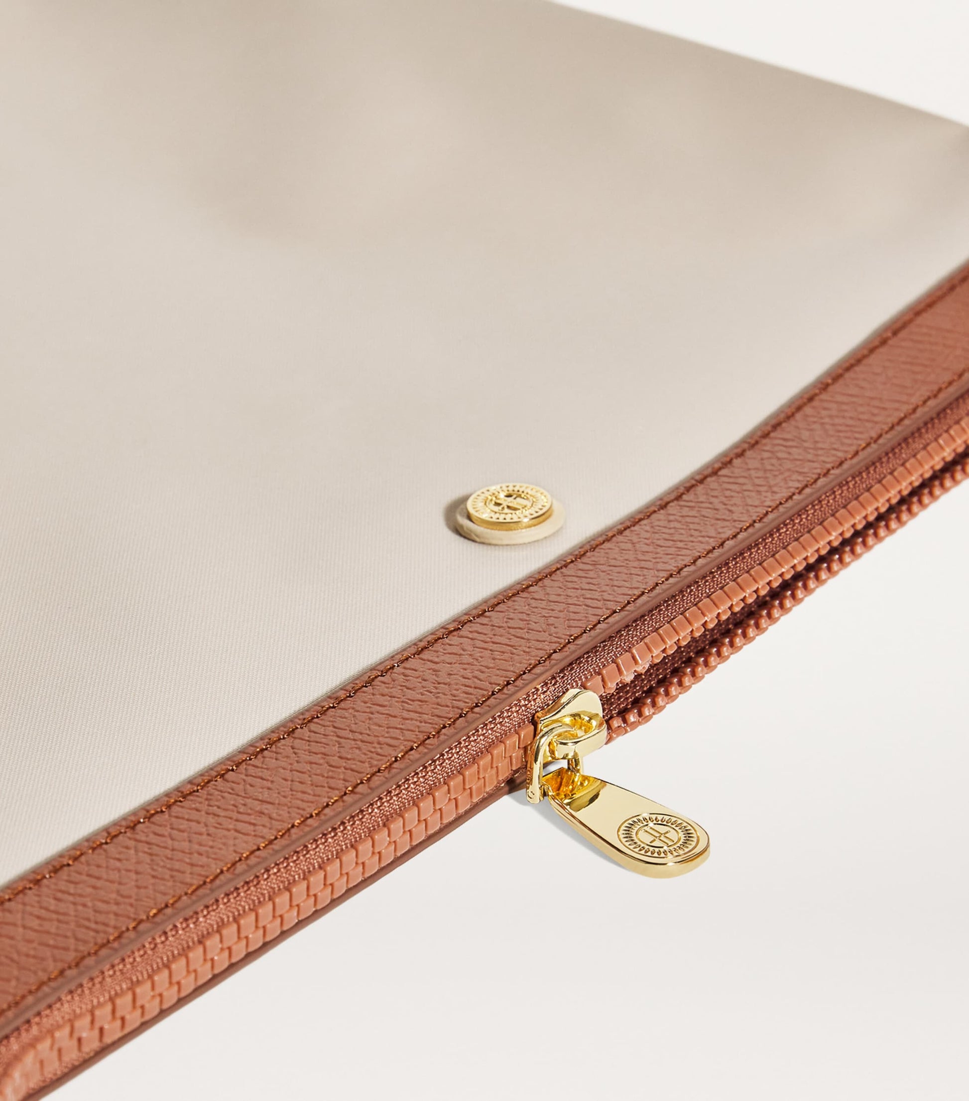 Harrods Neutral Nylon Overnight Tote Bag