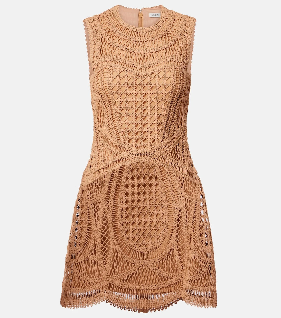 Simkhai - Coen raffia-blend minidress