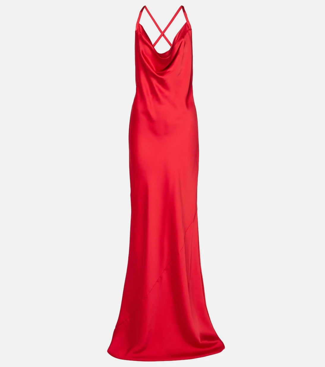 Norma Kamali - Open-back satin gown
