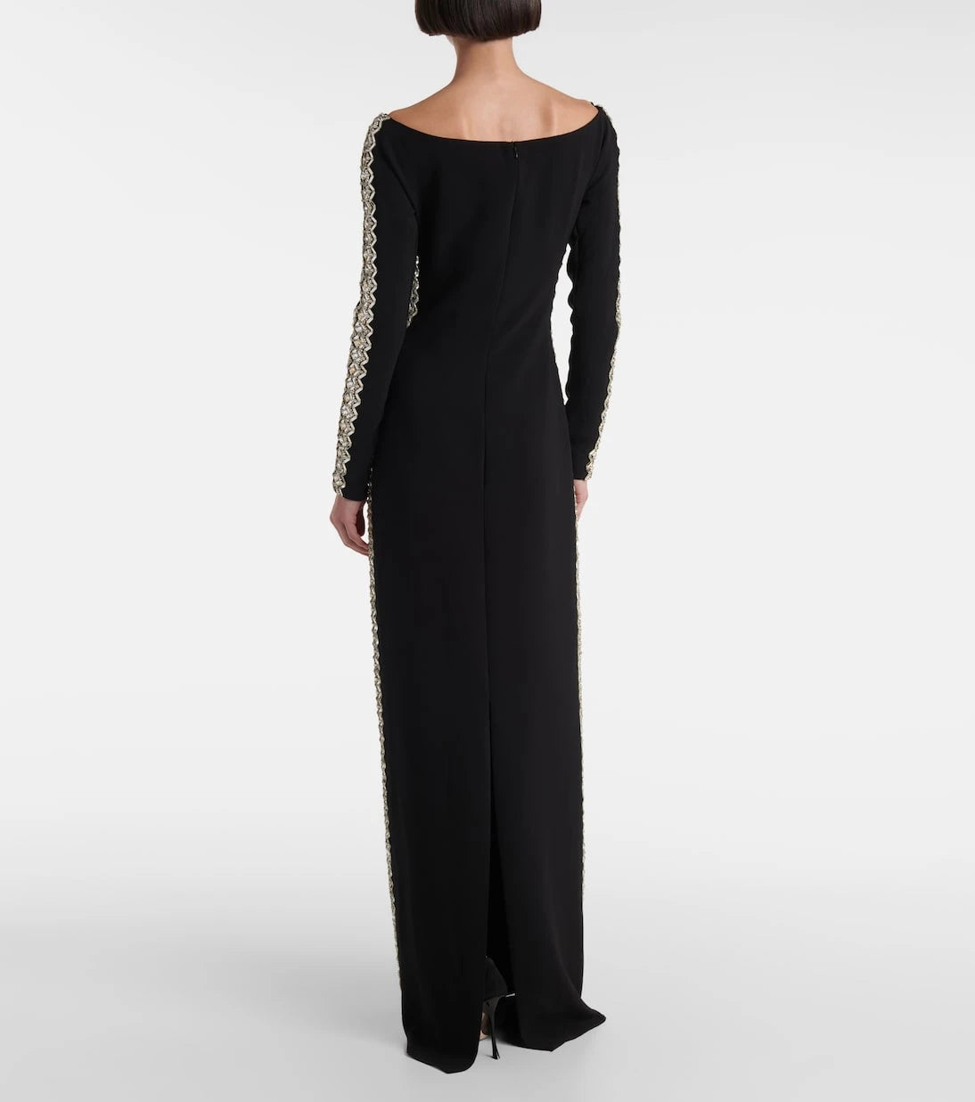 Jenny Packham - فستان شارما من الكريب المطرز