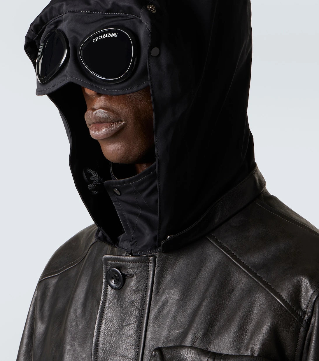 C.P. Company - Lens leather jacket