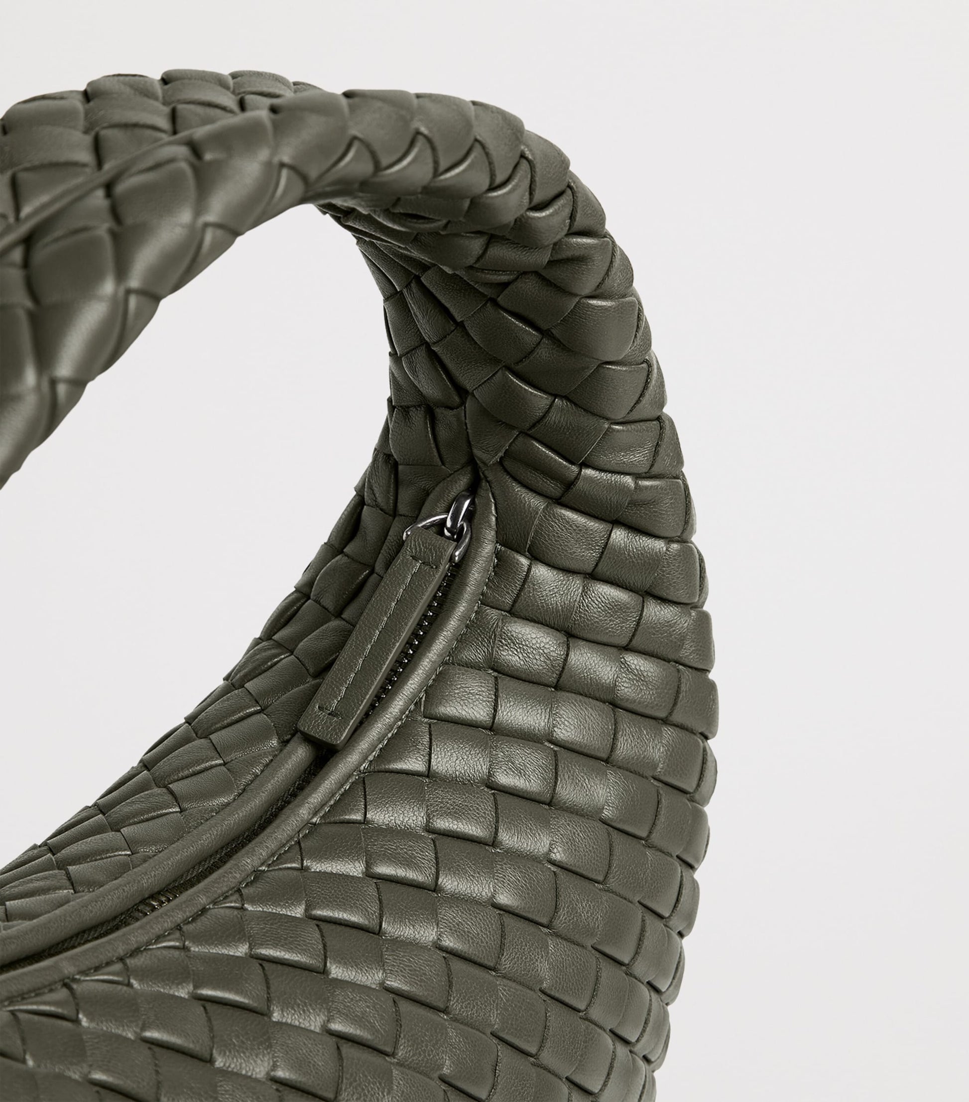 Bottega Veneta Small Leather Intrecciato Veneta Shoulder Bag