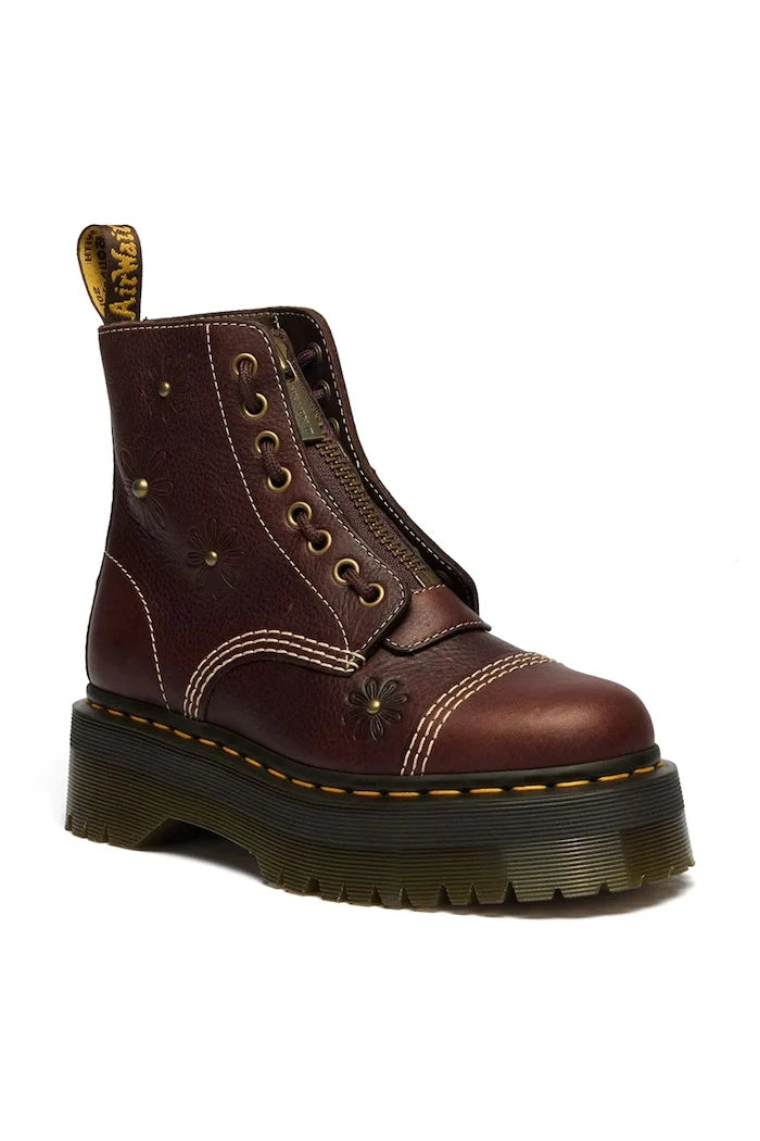 Dr. Martens обувки дамски от кожа Sinclair Flower