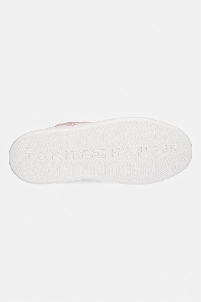 Tommy Hilfiger TH ICON COURT SCRIPT маратонки дамски от кожа
