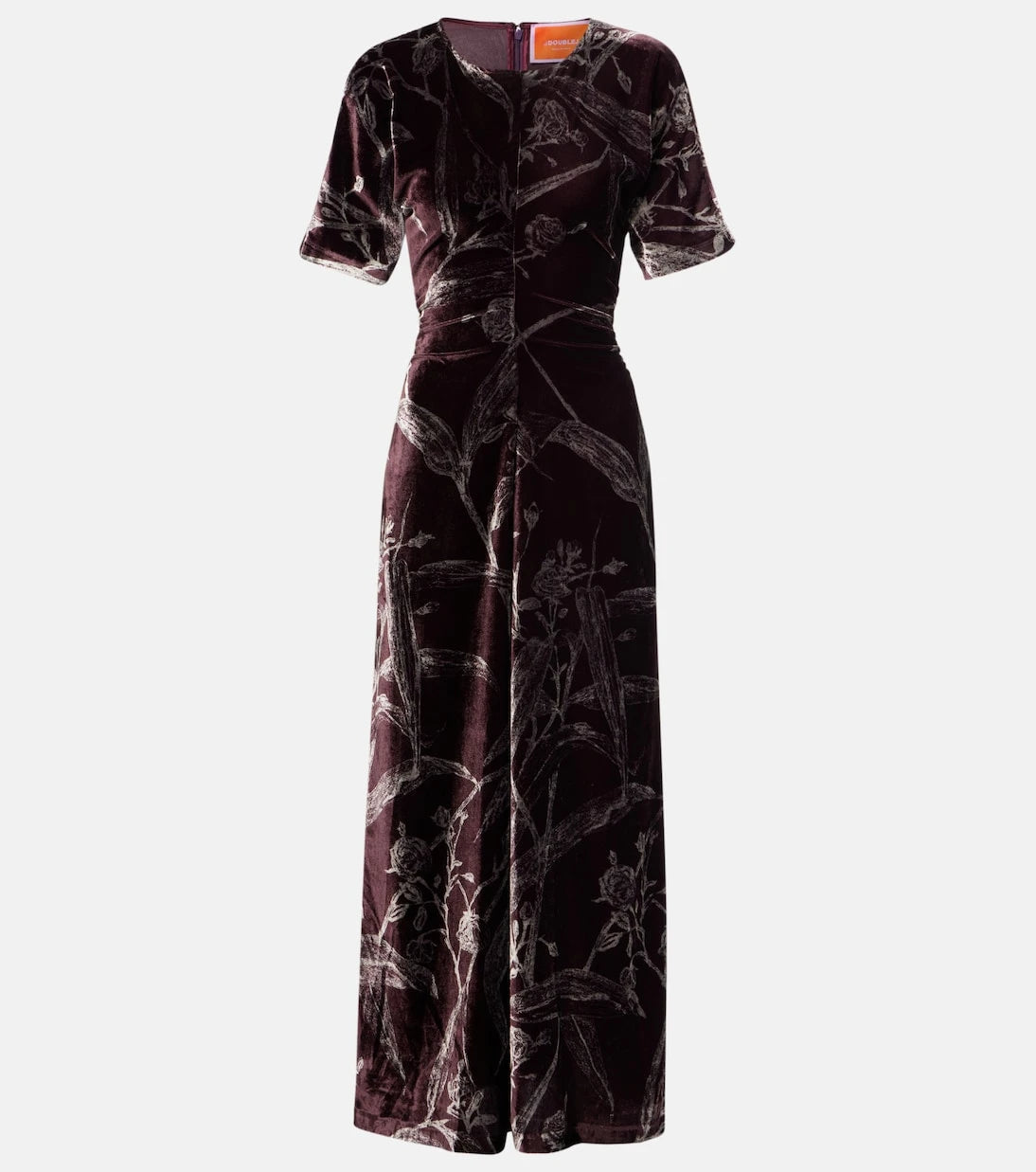 La DoubleJ - Angelica printed satin midi dress