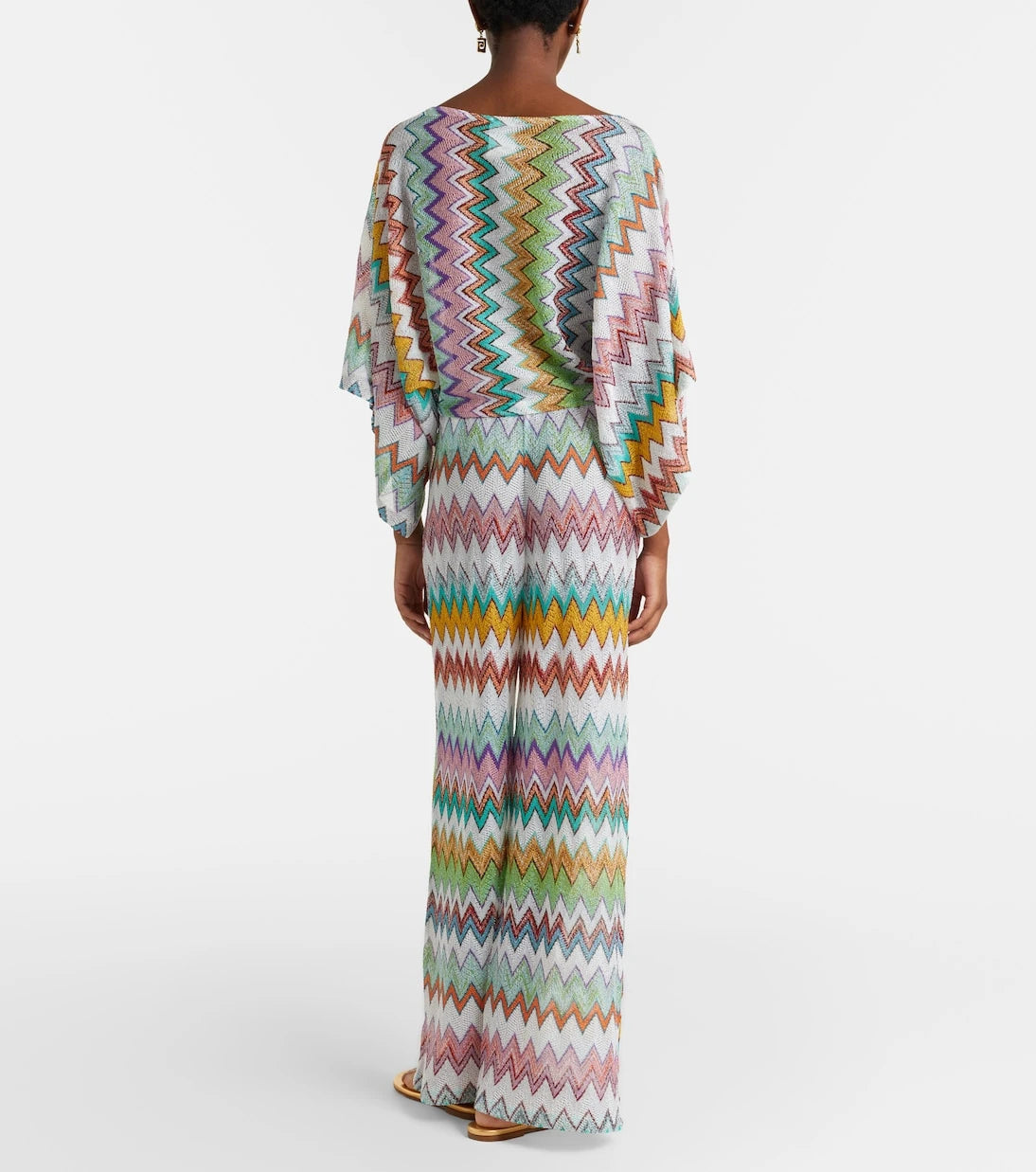 Missoni - Zigzag lamé wide-leg pants